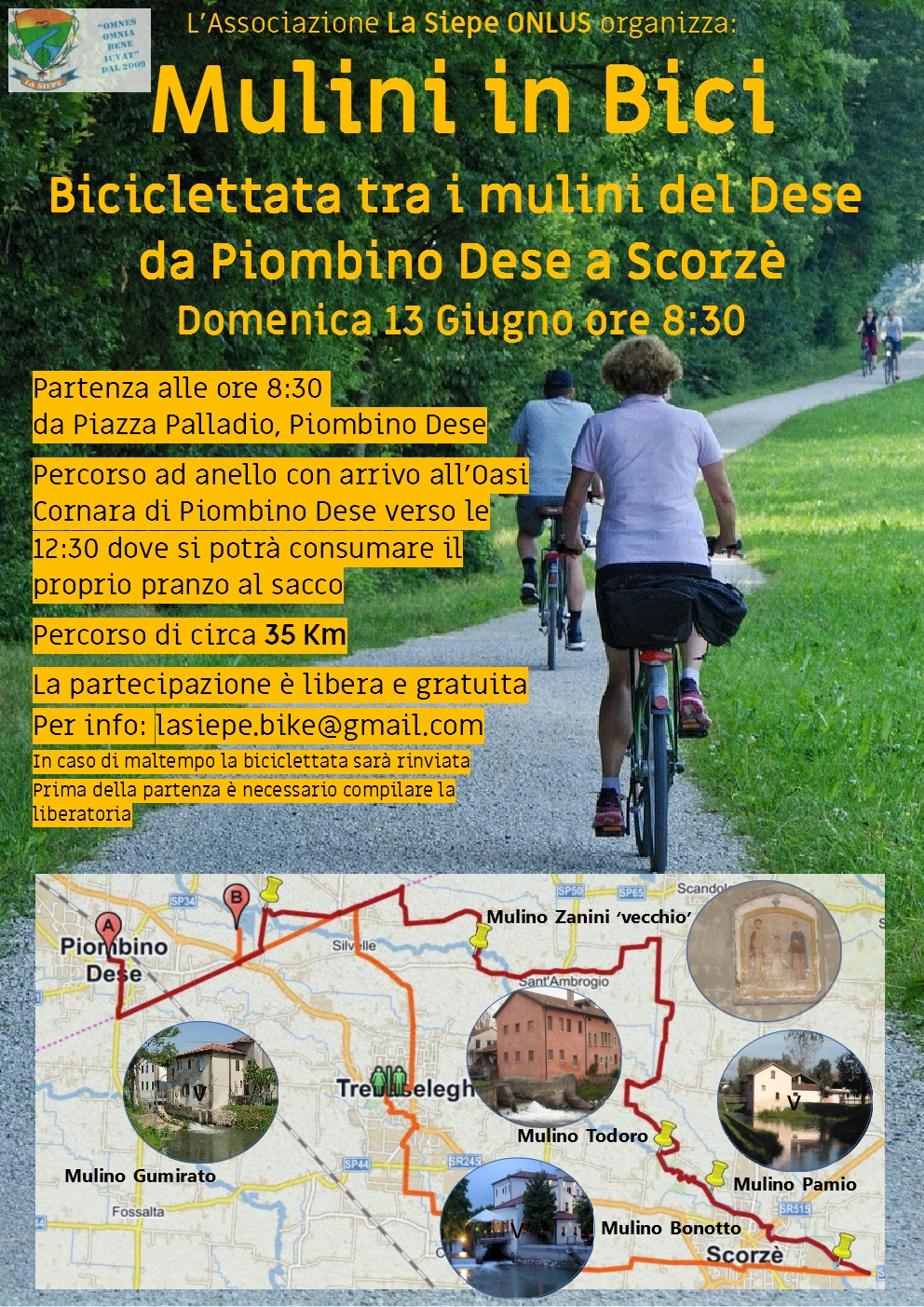 Mulini in bici, Piombino dese (2021)