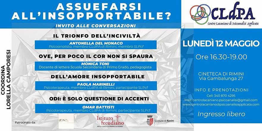 Assuefarsi all' insostenibile?