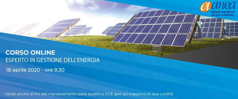 Corso online - esperto in gestione dell'energia (ege)
