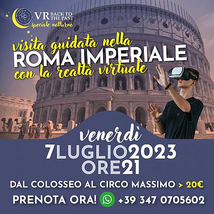 Tour di roma imperiale al tramonto con i visori vr