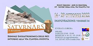 Saturnars: biennale enogastronomica delle arti intorno alla via claudia augusta