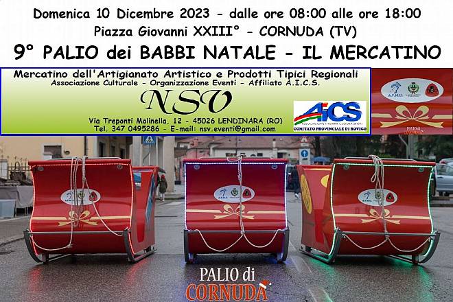 9° palio dei babbi natale - il mercatino natalizio