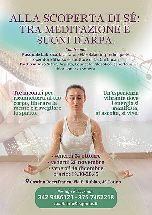 Alla scoperta di sé: tra meditazione e suoni d'arpa.