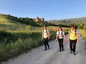 Family trekking tour delle balze del valdarno