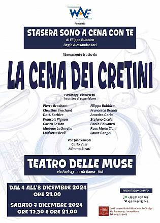 Lo spettacolo comedia “la cena dei cretini