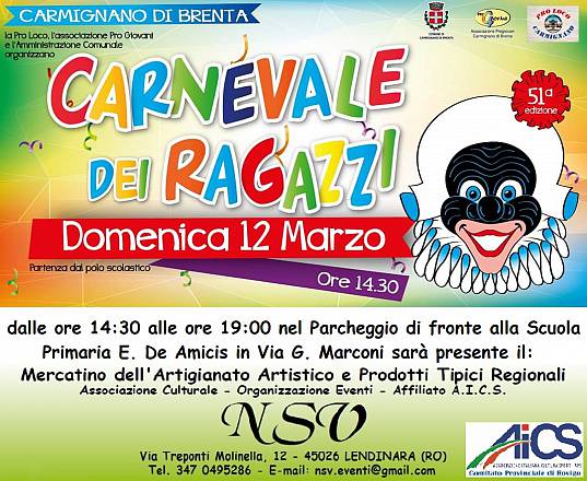 51° carnevale dei ragazzi - il mercatino