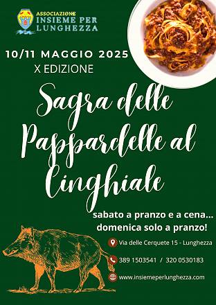 X edizione sagra delle pappardelle al cinghiale
