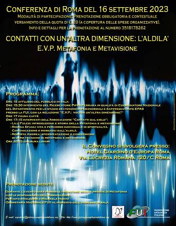 Contatti con un'altra dimensione: l'aldilà, evp, metafonia e metavisione