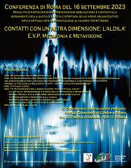 Contatti con un'altra dimensione: l'aldila', evp, metafonia e metavisione 