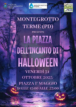 La piazza dell'incanto di halloween