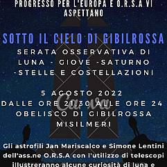 Sotto il cielo di gibilrossa