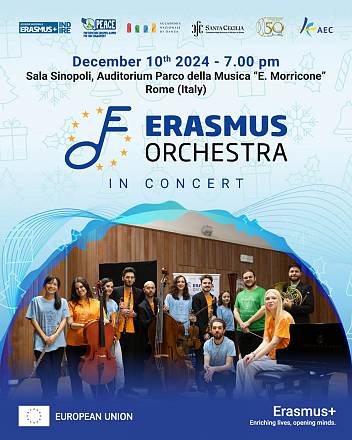 L’orchestra erasmus all’auditorium di roma celebra i valori europei