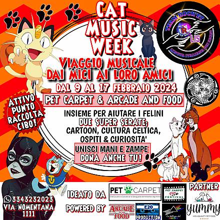 Arriva lo show cat music week, viaggio musicale dai mici ai loro amici ideato con l'arrivo della giornata nazionale del gatto