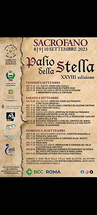 Xxviii edizione palio della stella 2023
