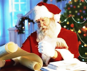 Babbo natale arriva in battello