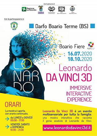 Leonardo da vinci 3d, Darfo boario terme (2020)