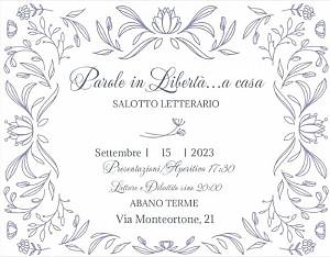 Parole in liberta'...a casa - salotto letterario