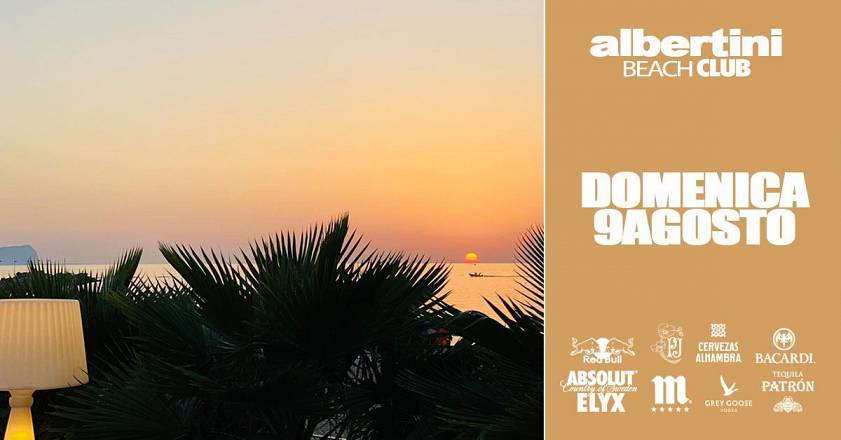 Domenica 9 agosto albertini beach club sunset & atmosfear