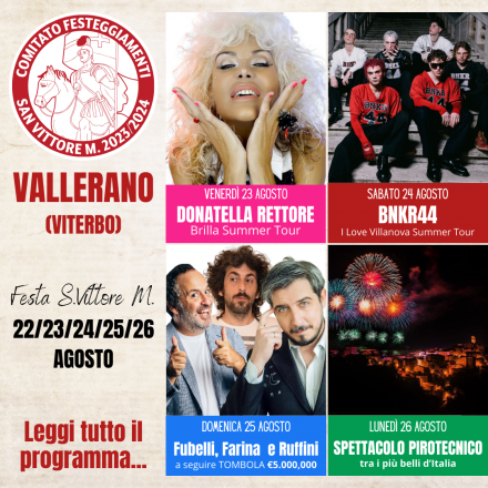 Festa di san vittore martire a vallerano (vt)
