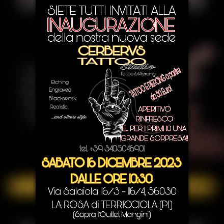 Inaugurazione studio tattoo