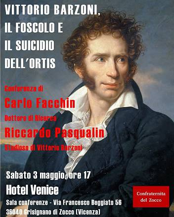 Vittorio barzoni, il foscolo e il suicidio dell'ortis