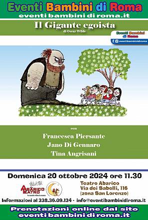 Spettacolo teatrale per bambini il gigante egoista