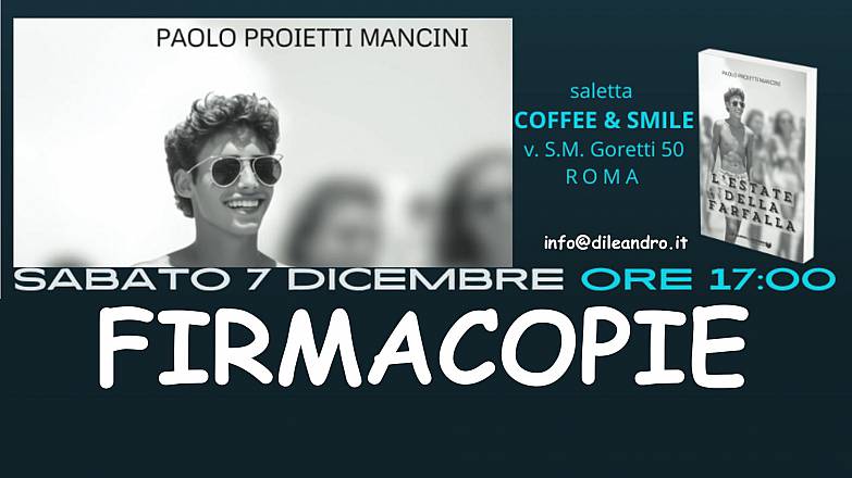 Firmacopie - l'estate della farfalla con poalo proietti mancini