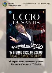Stasera com uccio de santis che