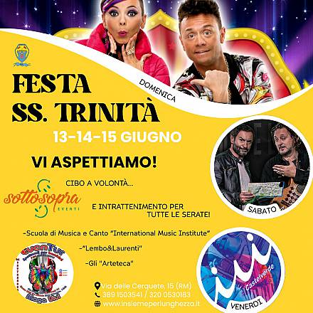 Festa ss. trinità 2025