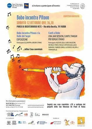 Bobo incontra pitoon e la valle dei segni - un evento per celebrare sergio staino a roma
