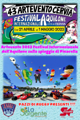 Artevento 2023 festival internazionale dell'aquilone sulla spiaggia di pinarella