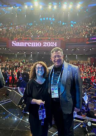 vitaliano gallo e cristina noris al festival di sanremo 74° edizione 2024