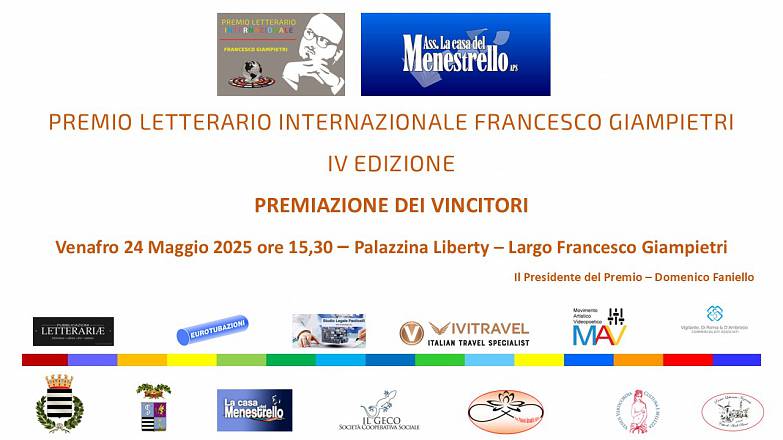 Premio letterario internazionale francesco giampietri iv edizione 2024