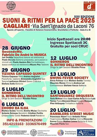 Jam session e atmosfere retrò nei nuovi appuntamenti del festival “suoni & ritmi per la pace 2025