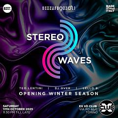 Sabato 11/10/2025 inaugurazione stereo waves @ the club (torino)