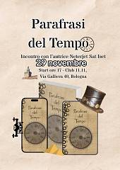 Presentazione libro parafrasi del tempo