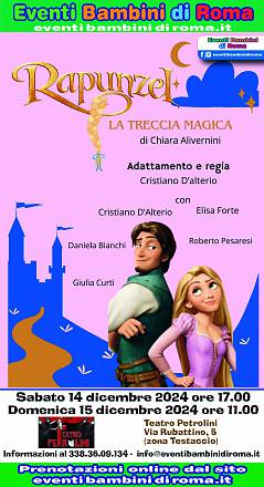 Spettacolo teatrale per bambini rapunzel e la treccia magica