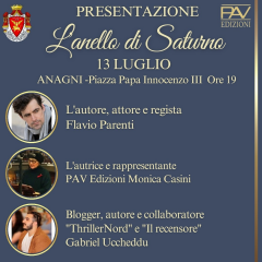 Presentazione del romanzo l'anello di saturno di flavio parenti