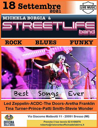 La storia del rock michela borgia & streetlife band