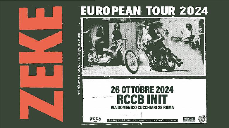 zeke (usa) in concerto al rccb init