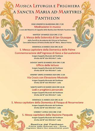 Musica liturgia e preghiera a sancta maria ad martyres pantheon