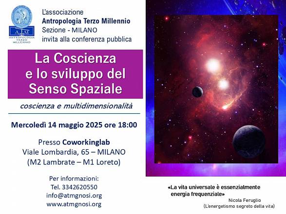 La coscienza e lo sviluppo del senso spaziale