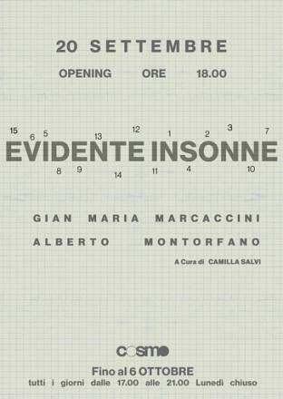 Gian maria marcaccini, alberto montorfano - evidente insonne