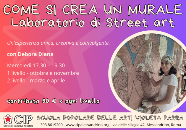 🖌️ laboratorio di street art – come si realizza un murale - a cura di debora diana