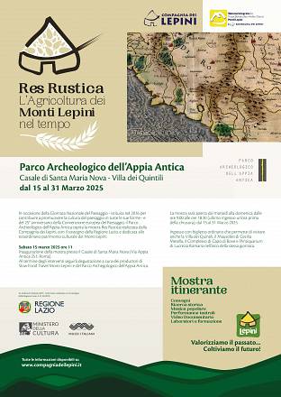 Parco archeologico dell’appia antica: res rustica – l’agricoltura dei monti lepini nel tempo