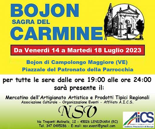 Mercatini della sagra del carmine