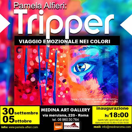 Tripper, viaggio emozionale nei colori di pamela alfieri