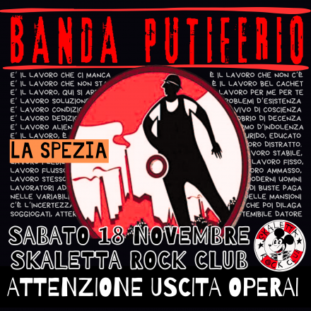 Banda putiferio live con uno spettacolo dedicato al mondo del lavoro
