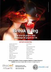 Mostra di arte contemporanea  break a leg