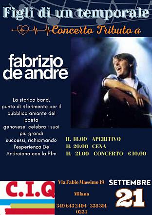 Concerto tributo a fabrizio de andre'